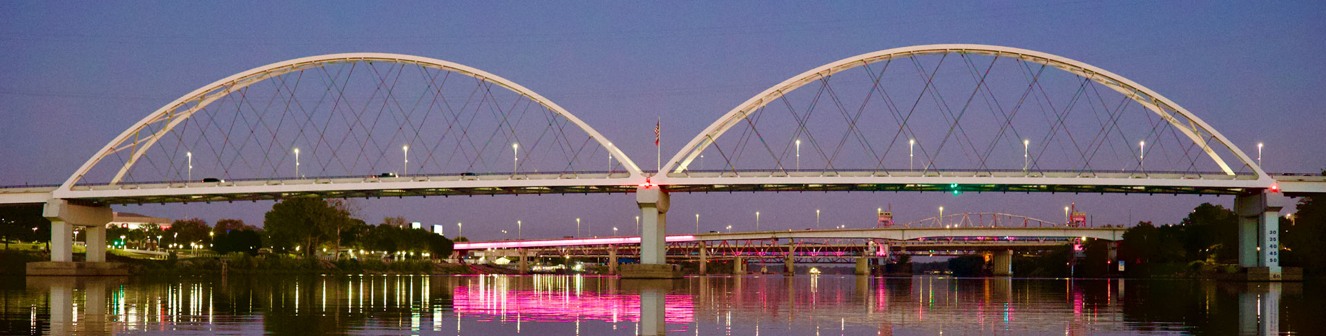 Bridges over Arkansas River