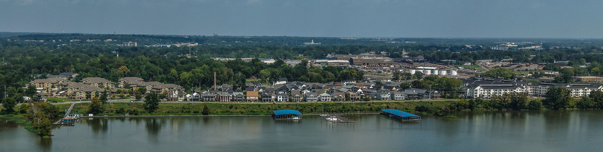 rockwater village aerial shot